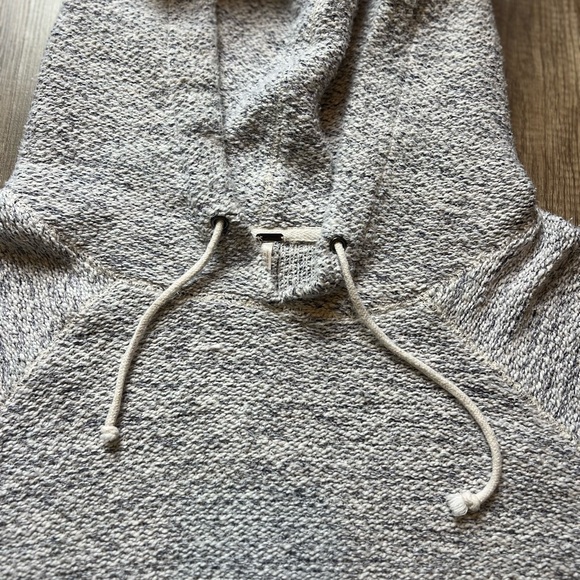 Free People Knitt Gray Hooded womens Sweater Sz Large - Picture 3 of 5